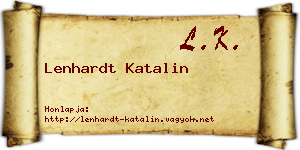 Lenhardt Katalin névjegykártya